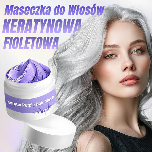 Keratin Lila Haarmaske & Lass die Haare im Wind wehen