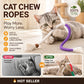 🐾🧶 Katzenspielzeug-Kauseile (3-teilig), sicheres Zahnreinigungsspielzeug für Katzenwelpen, beruhigendes interaktives Katzenspielzeug