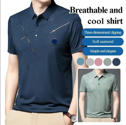 🔥Kaufe zwei und erhalte kostenlosen Versand🔥Stretchhemd aus Eisseide für Herren