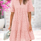 💕2025 Sommer Heißer Verkauf 50% Rabatt💕🌸lässiges Minikleid mit ausgehöhlter Spitze und Rüschen für Damen