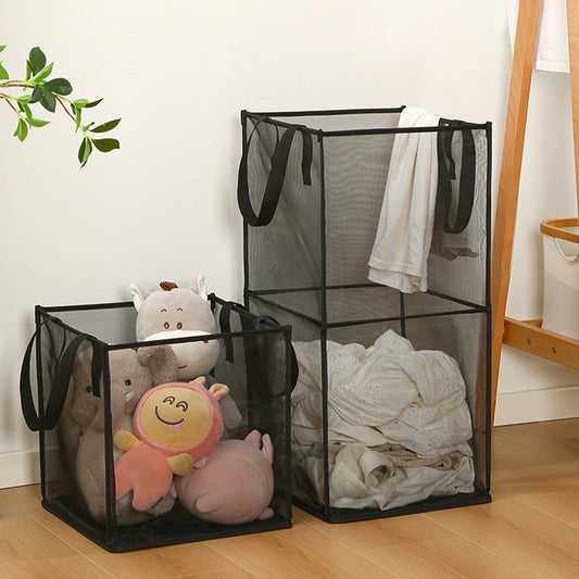 🎁 Aufbewahrungsbox aus transparentem Stoff | Zusammenklappbarer Schrank-Organizer – Ideal für Kleidung, Spielzeug, Decken und vieles mehr! 🧸👕📦