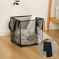 🎁 Aufbewahrungsbox aus transparentem Stoff | Zusammenklappbarer Schrank-Organizer – Ideal für Kleidung, Spielzeug, Decken und vieles mehr! 🧸👕📦