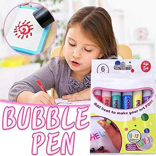 🔥HEISSER SALE 2026🔥💥50.000+ VERKAUFT!🎄🎁Magische Popcorn-Stifte mit Blaseneffekt, wärmeaktivierte Popcorn-Stifte, DIY-3D-Kunstmarker für Kinderbastelprojekte