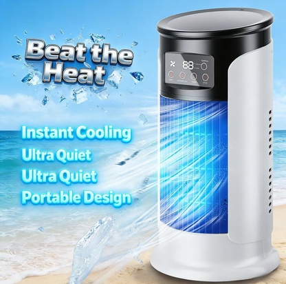 🌬️💨 Personaler Luftkühler 3-in-1 – Ventilator, Verdunstungskühler & Luftbefeuchter 🌿❄️ Flüsterleiser Motor, 6 Stufen, Timer bis 6h, USB-tragbar – ideal für Schlafzimmer & Büro.