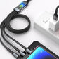 Kaufen Sie 1 und erhalten Sie 1 gratis🔥3-in-1 100W Transparentes Schnellladekabel