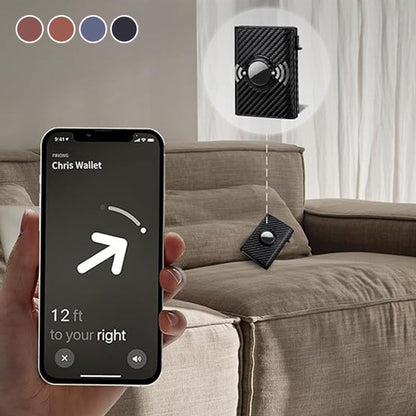 Herren Slim RFID-Geldbörse mit Smart Tracker Halter