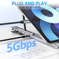 💥50 % Rabatt + versandkostenfrei: 8-in-1-USB-C-Dockingstation und Laptop-Ständer – 8 Anschlüsse, 4K-HDMI und höhenverstellbar für mehr Produktivität 🖥️