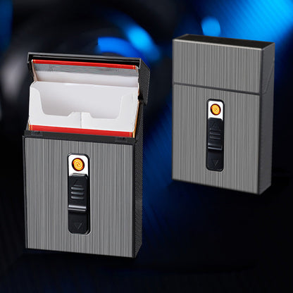 🔥🎁Heißer Verkauf🎁49% Rabatt🔥Zigarettenetui mit Feuerzeug