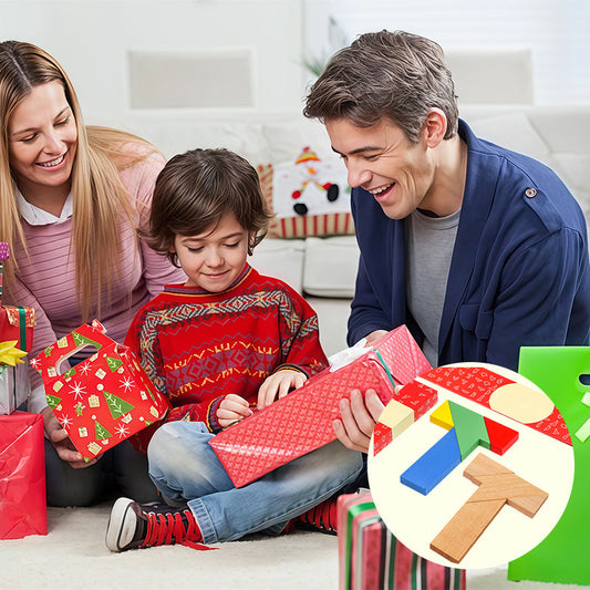 💥Sichern Sie sich 49 % Rabatt! Holz-Puzzle-Spielzeug in T-Form für pädagogische Zwecke