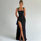💎72% Rabatt 👗Ärmelloses Bodycon-Kleid mit Karree-Ausschnitt und hohem Seitenschlitz✨