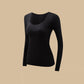 Damen nahtloses Thermo Top mit eingebautem BH