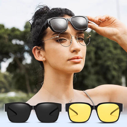 😎Polarisierte UV-Schutz-Sonnenbrille mit doppeltem Verwendungszweck✨