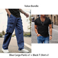 Herren Cargo-Hosen mit mehreren Taschen & Geradem Bein