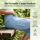 👖 LIMITED-TIME 50% RABATT! ✨ Leichte Cargo-Caprihosen für Damen – 6 Taschen, Verstellbar, Atmungsaktiv 🌿
