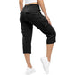 👖 LIMITED-TIME 50% RABATT! ✨ Leichte Cargo-Caprihosen für Damen – 6 Taschen, Verstellbar, Atmungsaktiv 🌿