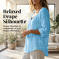 Women's U-Neck Long Sleeve Tunic Top