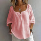 Women's U-Neck Long Sleeve Tunic Top