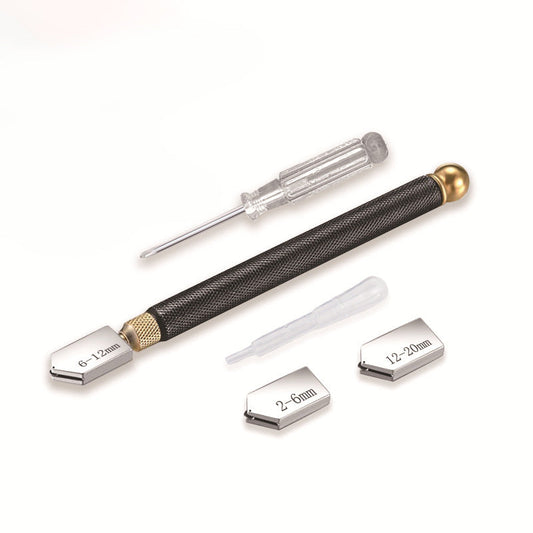 Professionelles Glasschneider-Set mit Ölzufuhr