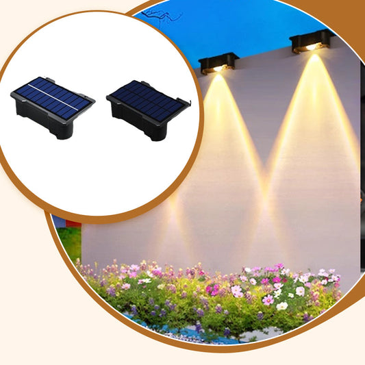 Wasserdichte Solar-Zaunleuchten für die Außendekoration