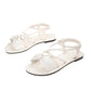 Damen-Sandalen mit gekreuzten Riemen