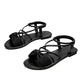 Damen-Sandalen mit gekreuzten Riemen