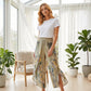 💐 50% RABATT! Damen Culotte mit Blumenprint – Hohe Taille, weiter Schnitt & moderner Sommerlook!