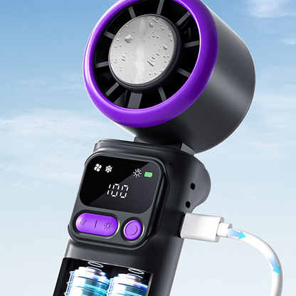 Tragbarer Kühlventilator mit Eiskompressorplatte