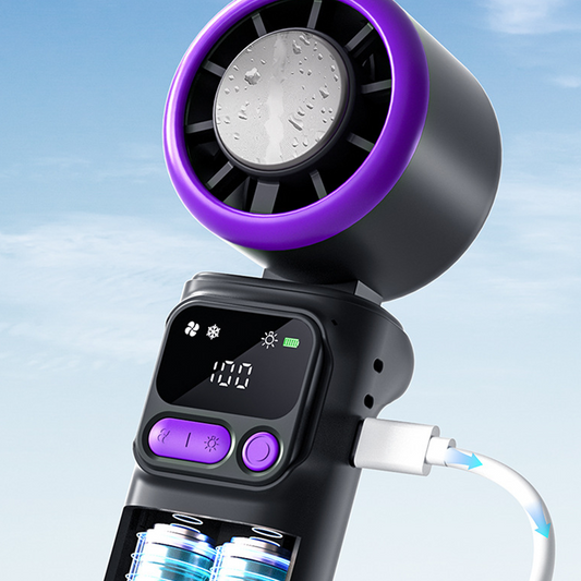 Tragbarer Kühlventilator mit Eiskompressorplatte