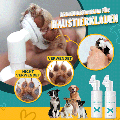 Reinigungsschaum für Haustierklauen