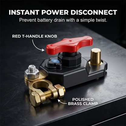 Universeller Drehschalter zum Trennen der Batterie