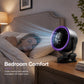 Tragbarer USB-Ventilator mit Digitalanzeige