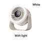 🔥Solange der Vorrat reicht 40 % Rabatt!🎉Kleiner tragbarer aufladbarer wandmontierter Ventilator mit Lampen