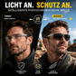 Stilvolle Schutzbrille für Tag und Nacht beim Motorradfahren