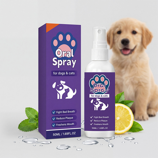 Mundspray für frischen Atem bei Hunden und Katzen | 🎁Sonderangebot: 3 kaufen, 1 gratis
