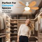 ⏳Zeitlich begrenztes Sonderangebot⏰ 2-in-1 Smart-Deckenventilator mit Beleuchtung
