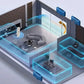 Tragbarer Tischventilator mit Klimaanlage und 5 Windgeschwindigkeiten