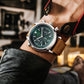 Ideales Geschenk - Wasserdichter analoger Multifunktions-Chronograph - Quarzuhr mit Datum für Herren
