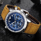 Ideales Geschenk - Wasserdichter analoger Multifunktions-Chronograph - Quarzuhr mit Datum für Herren