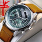 Ideales Geschenk - Wasserdichter analoger Multifunktions-Chronograph - Quarzuhr mit Datum für Herren