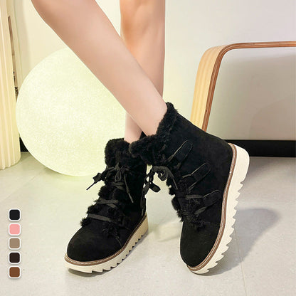 Geschenkauswahl - Verdickte Thermo-Schneestiefel mit dicker Sohle für Damen